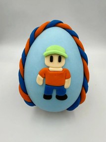 Τύπου Stumble Guys Αρωματική λαμπάδα - Σετ Λαμπάδα και πλάτη