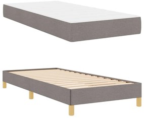 vidaXL Κρεβάτι με ελατήρια Ταμπά, Καφέ 90 x 190 cm