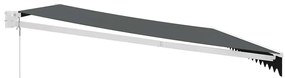 vidaXL Τέντα Πτυσσόμενη Ανθρακί 5 x 3 μ. Ύφασμα και Αλουμίνιο