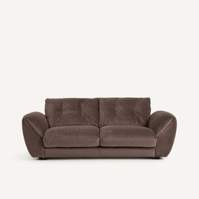 Καναπές-κρεβάτι 3 θέσεων από λινό βελούδο, EDGAR