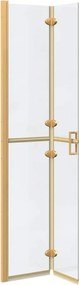 vidaXL Τοίχος Walk-In Ντους Χρυσό 70 x 6,5 x 190 εκ.