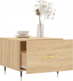 vidaXL Τραπεζάκια Σαλονιού 2 τεμ Sonoma Δρυς 50x50x40 εκ Επεξ. Ξύλο
