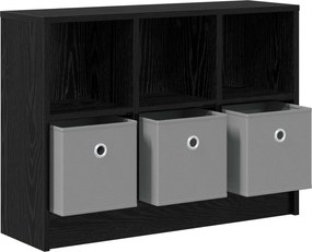 vidaXL Πλαϊνό γραφείο Μαύρη Οξυά 73,5 x 22,5 x 53,5 εκ