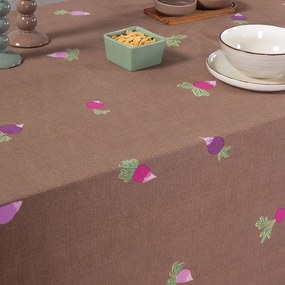 Αλέκιαστο Τραπεζομάντηλο (140x140) Nef-Nef Homeware Radish Brown