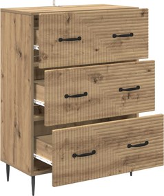 vidaXL Ντουλάπι με Συρτάρια 66 x 34,5 x 89,5 εκ Επεξεργασμένο Ξύλο