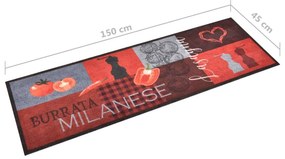 vidaXL Πατάκι Κουζίνας Σχέδιο Tomatoes Πλενόμενο 45 x 150 εκ.