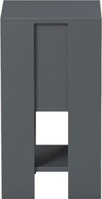 Κομοδίνο Reppo pakoworld ανθρακί 30x30x55εκ