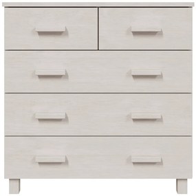 vidaXL Ντουλάπι HAMAR Λευκό 79 x 40 x 80 εκ. από Μασίφ Ξύλο Πεύκου