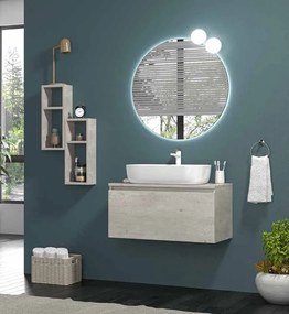 Karag Space 80 Grey  MDF - Σετ Επίπλου Μπάνιου