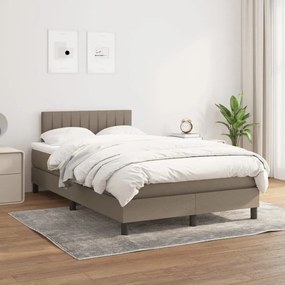 ΚΡΕΒΑΤΙ BOXSPRING ΜΕ ΣΤΡΩΜΑ TAUPE 120X200 ΕΚ. ΥΦΑΣΜΑΤΙΝΟ 3140205