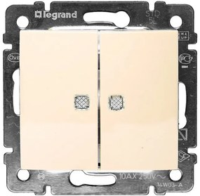 Διακόπτης κομμυτατέρ φωτεινός Valena LEGRAND-774328-Ivory/Κρεμ 774328