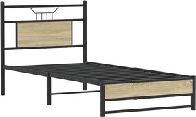 vidaXL Πλαίσιο Κρεβατιού Χωρ. Στρώμα Sonoma Δρυς 80x200εκ Επεξ. Ξύλο