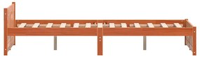 vidaXL Σκελετός Κρεβατιού Καφέ κεριού 180 x 200 cm Μασίφ ξύλο πεύκου