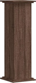 vidaXL Βάσεις Φυτών Καφέ Δρυς 33x33x100 εκ. Επεξεργασμένο Ξύλο