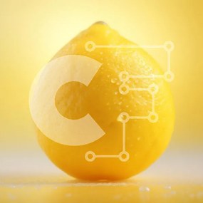 Σετ των 2 Intra Συλλεκτικό Ξύλινο Παζλ Plywood 4mm - Φρέσκο λεμόνι σε κίτρινο φόντο Σε Ξύλινο Κουτί - Διαστάσεις: 10x10 cm – 25 κομμάτια