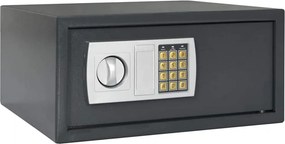 vidaXL Ψηφιακό Ασφαλές Σκούρο γκρι 42 x 37 x 20 εκ. Ατσάλι
