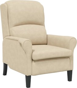 vidaXL Πολυθρόνα Κρεμ 76 x 94 x 102 εκ. Μικροΐνες