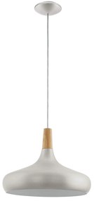 Φωτιστικό Οροφής Sabinar 96986 Silver Eglo Metal,Wood