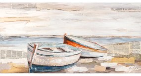 Πίνακας ArteLibre "Βάρκες" Καμβάς 120x60cm