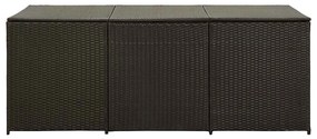 vidaXL Κουτί Αποθήκευσης Κήπου Καφέ 180x90x70 εκ. από Συνθετικό Ρατάν