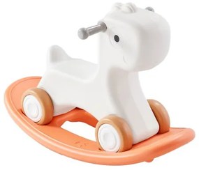 VEVOR 3 in 1 Rocking Horse for Toddlers 1-3 Years, Baby Rocking Horse with Detachable Balance Board and 4 Smooth Wheels, Support up to 80 lbs HDPE Material Kids Ride on Toy, 40° Swinging, Red