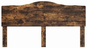 vidaXL Κεφαλάρι Καπνιστό Δρύς 200 cm Επεξεργασμένο ξύλο