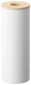 Θήκη Για Χαρτομάντηλα Κυλινδρική YMZK5982 9,2x23,8cm White-Natural Yamazaki Ατσάλι,Ξύλο
