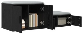 vidaXL Ντουλάπα Αποθήκευσης Μαύρη 127x41x40 εκ. Επεξεργασμένο ξύλο