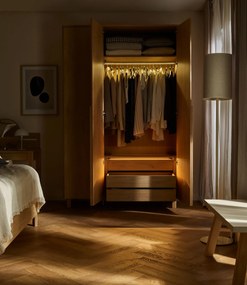 Ντουλάπα Wellys Τρίφυλλη-Χωρίς καθρέπτη