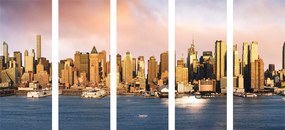 Εικόνα 5 μερών μοναδική Νέα Υόρκη - 100x50
