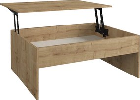 Τραπεζάκι σαλονιού Devon Megapap με σερβιτόρο χρώμα sapphire oak 110x60x44,8εκ.
