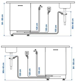 FROSLUNDA εντοιχιζόμενο πλυντήριο πιάτων/IKEA 500, 45 cm 105.681.67