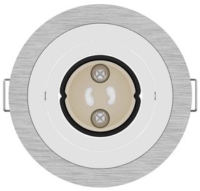 vidaXL Spotlights με προβολείς Ασημί 9 x 9 x cm Αλουμίνιο