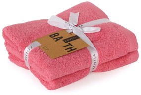 Πετσέτες Riley 44 (Σετ 2τμχ) Pink Kentia Σετ Πετσέτες 50x90cm 100% Cotton