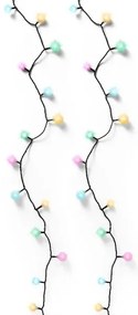 Epam Σειρά 120 LED Ball Πολύχρωμα 12m Με Προγράμματα ΙΡ44 Μαύρο Καλώδιο XL3BALL120-MULTI/31V