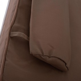 Μαξιλάρι ξαπλώστρας textilene 600gr/m2 2x1 Sifnos moka 194x70x11εκ.