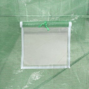 Θερμοκήπιο με Ατσάλινο Πλαίσιο Πράσινο 36 μ² 18 x 2 x 2 μ. - Πράσινο