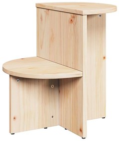 vidaXL Τραπεζάκι Πλευράς Φυσικό 50 x 40 x 50 εκ Μασίφ ξύλο πεύκου