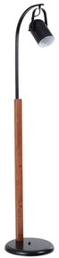 Φωτιστικό Δαπέδου 534LUN5524 Φ30x150cm 1xE27 40W Walnut-Black Opviq