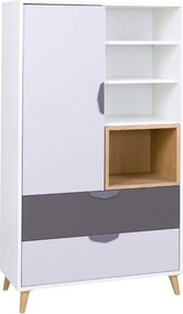 Χαμηλή βιβλιοθήκη Joker 1d2dr - 80.00Χ40.00Χ140.00cm