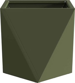 vidaXL Γλάστρα 2 pcs Ελιά Πράσινη 30 x 30 x 30 cm Ατσάλι