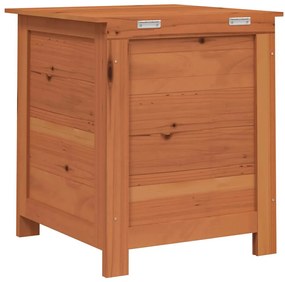 vidaXL Κουτί Μαξιλαριών Εξ. Χώρου Καφέ 50x50x56 εκ. Μασίφ Ξύλο Ελάτης