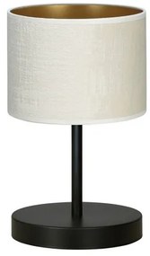 Επιτραπέζιο Φωτιστικό 1xE27 Ατσάλι-Ύφασμα HILDE Made in Poland Emibig-1052/LN1-Λευκό 1052/LN1