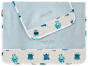Βρεφικές Πετσέτες (Σετ 2τμχ) Saint Clair Monsters Blue