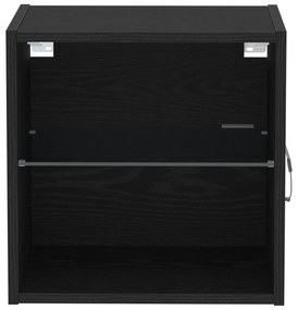 vidaXL Floating Ράφι  Μαύρο Δρυς 40x28,5x40 εκ Επεξεργασμένο Ξύλο