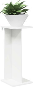 vidaXL Βάση φυτών Λευκό 25 x 25,5 x 60,5 εκ. Επεξεργασμένο Ξύλο