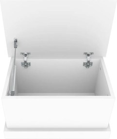 vidaXL Κουτί Αποθήκευσης Λευκό 50x30x28 εκ. από Τεχνητό Ξύλο