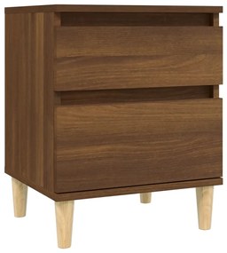 vidaXL Κομοδίνο Καφέ Δρυς 40x35x50 εκ.