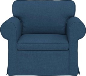 vidaXL Καναπές 60cm Μπλε Μέταλλο