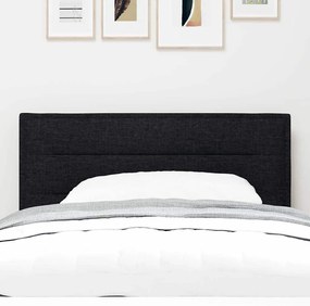 vidaXL LED κεφαλάρι με φώτα λωρίδας LED Επιτοίχιο Μαύρο 80 cm ύφασμα